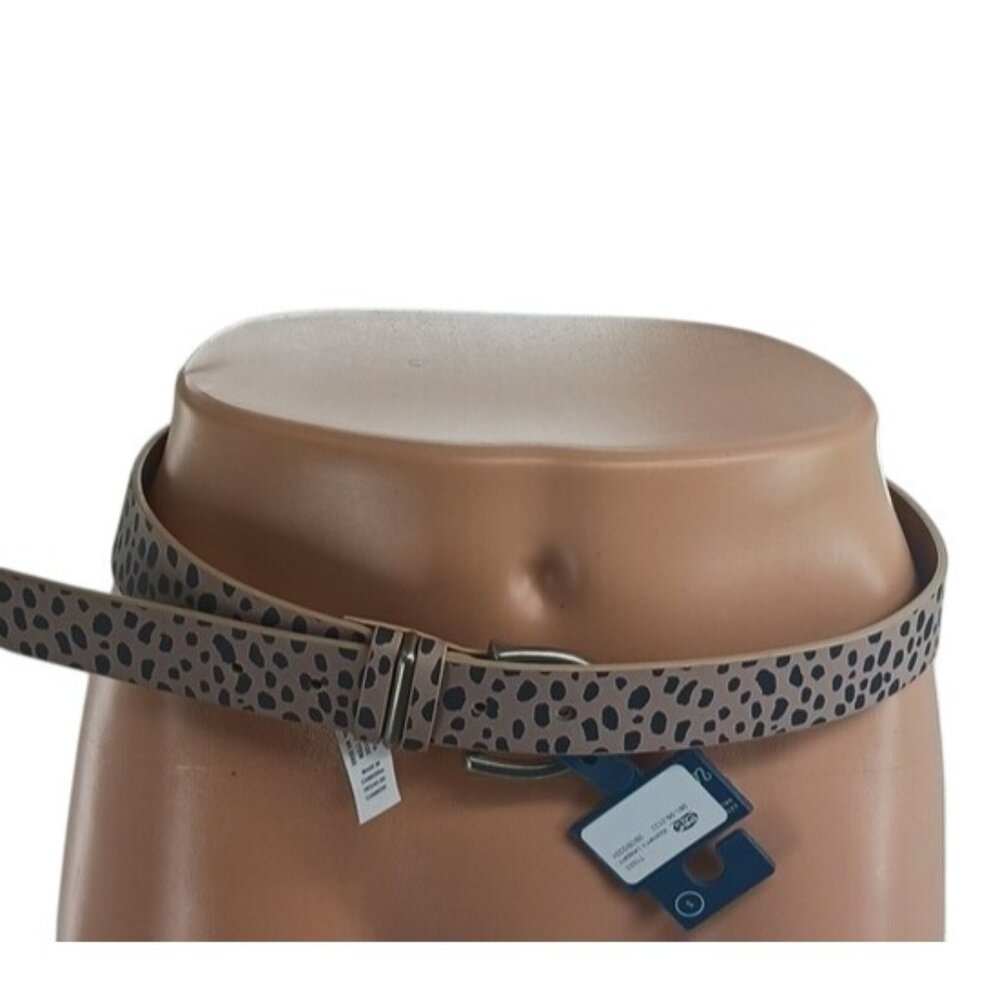 Universal Thread Belt Brown Animal Print Faux Leather Womens Size Small